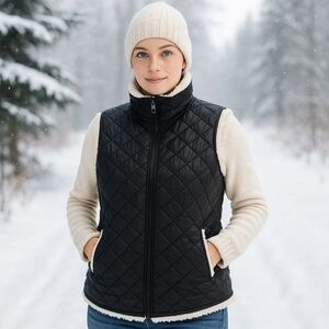Reverseable Steve Madden Sherpa Vest Large
